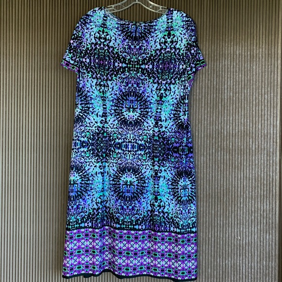 London Times colorful abstract Clift dress - Picture 2 of 5
